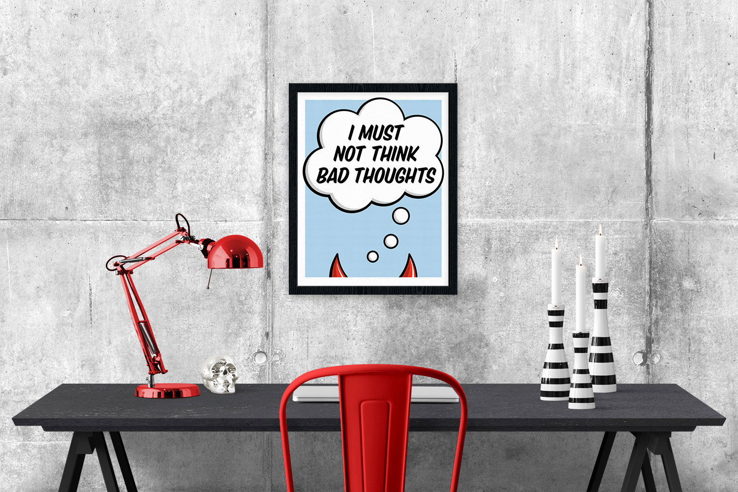 Vignette of the bad thoughts print