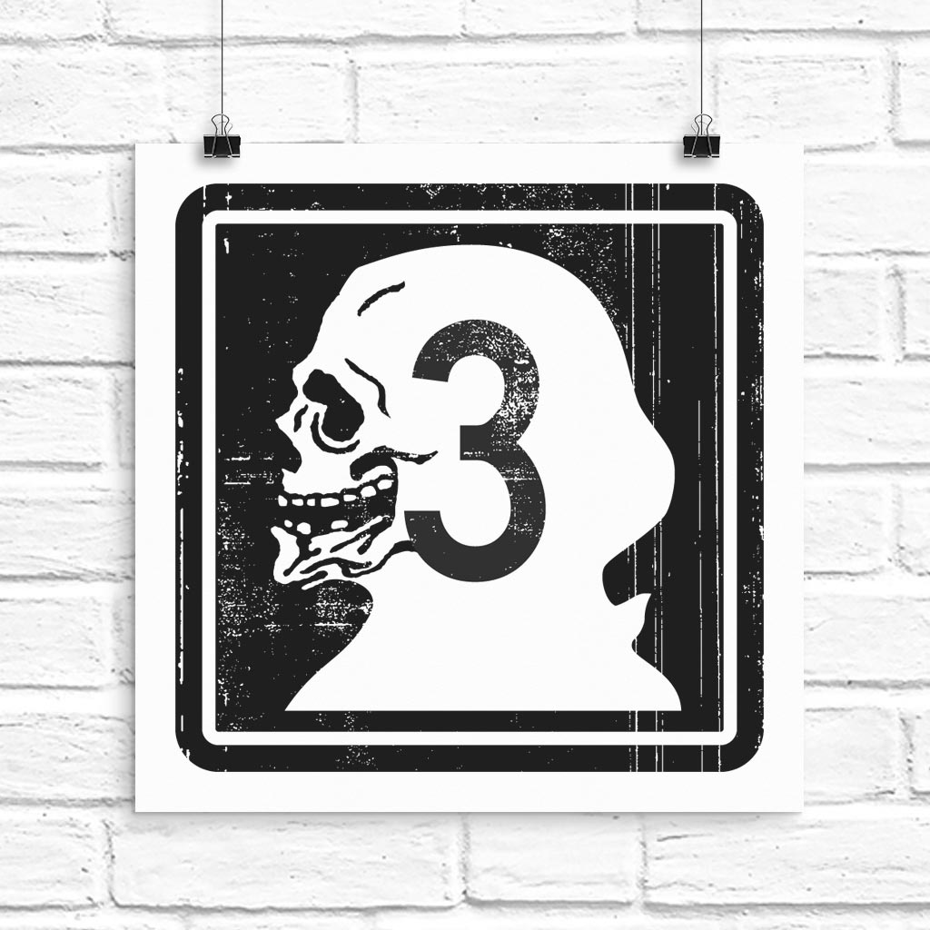 Highway 3 / Skull print